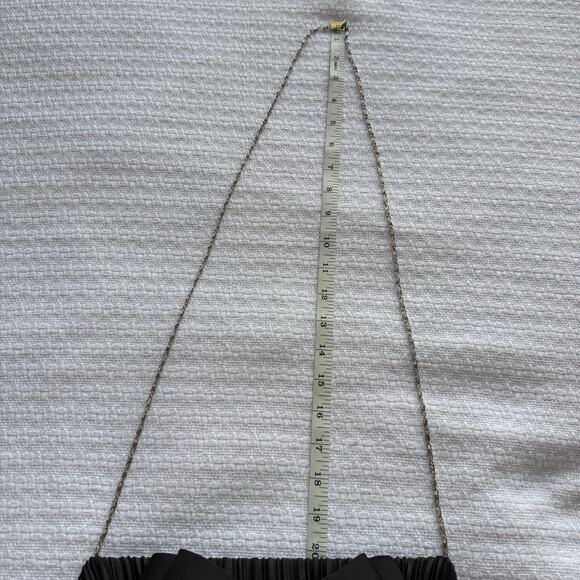 Vintage Whittall & Shon Black Satin with Bow Evening Bag - Picture 10 of 10